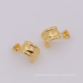 Fashion special design stainless steel gold earring jewelry wholesale, simple gold earring designs for women